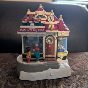 TESTED WORKING Hallmark Toy Shop Christmas Village, Animated, musical, lighted.